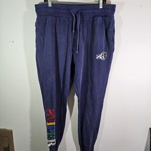 Kodak Black Sniper Gang Rainbow Embroidered Navy Sweatpants!